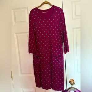 Gudrun Sjoden Polka Dot Purple Dress